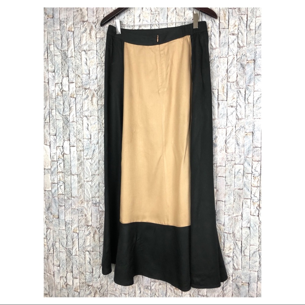 Soft Surroundings Black Colorblock Maxi Skirt - Picture 2 of 3